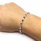 Clear Crystal silver Hematite Handmade Bracelet