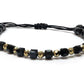 Black Crystal Gold Hematite Handmade Bracelet