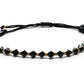 Black Crystal Gold Beads Hematite Handmade Bracelet