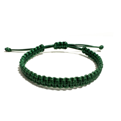 Picture of Macrame Bracelet Deep Green L