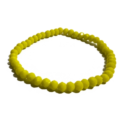 Picture of Crystal Bracelet Handmade (Yellow) 4mm